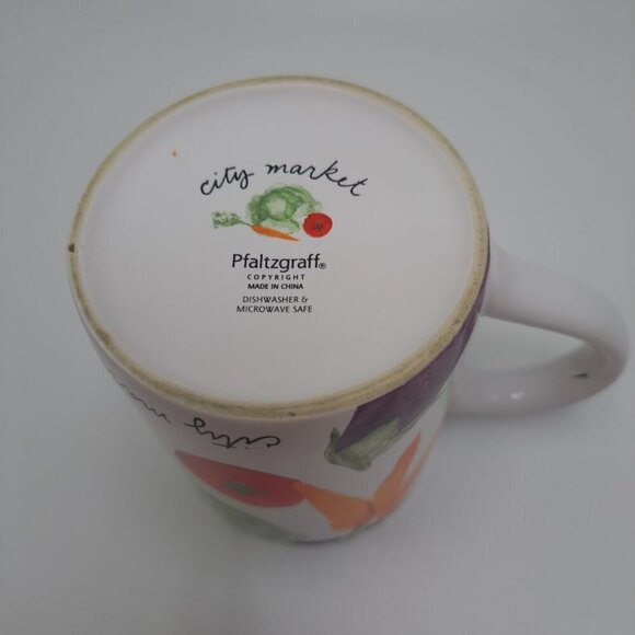 Pfaltzgraff City Market Garden Veggie White Mug Cup Tea Coffee Cocoa Replacement - Picture 13 of 13